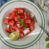 Салат с арбузом и сыром фета и маслом грецкого ореха